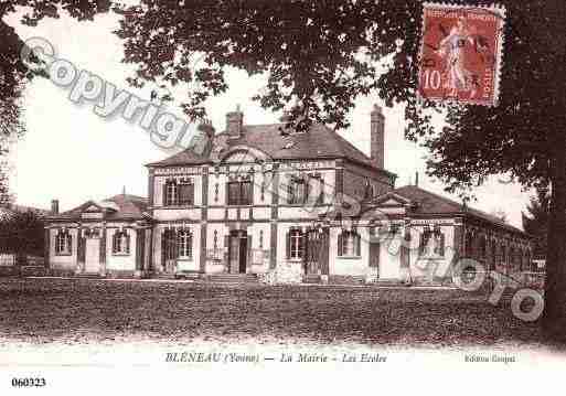 Ville de BLENEAU, carte postale ancienne