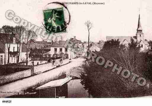 Ville de BONCHAMPLESLAVAL, carte postale ancienne Ville de BONCHAMPLESLAVAL, carte postale ancienne