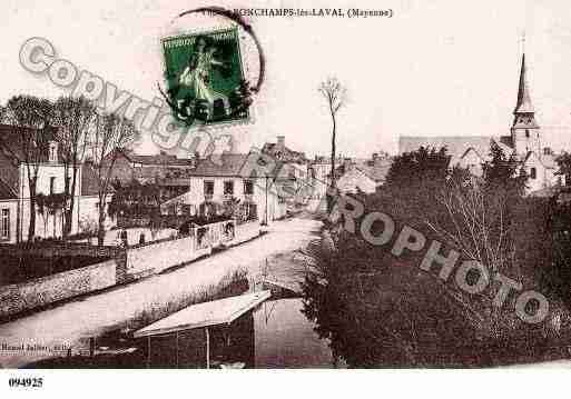 Ville de BONCHAMPLESLAVAL, carte postale ancienne