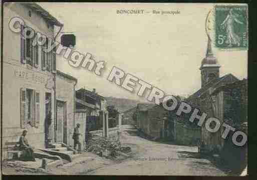 Ville de BONCOURT, carte postale ancienne