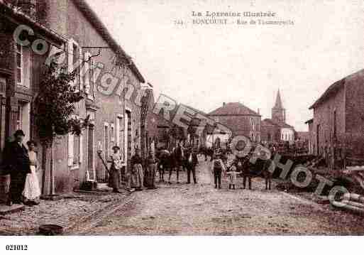 Ville de BONCOURT, carte postale ancienne