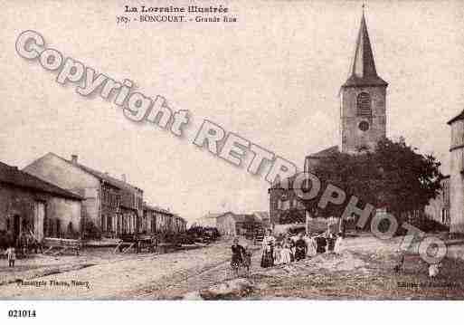 Ville de BONCOURT, carte postale ancienne