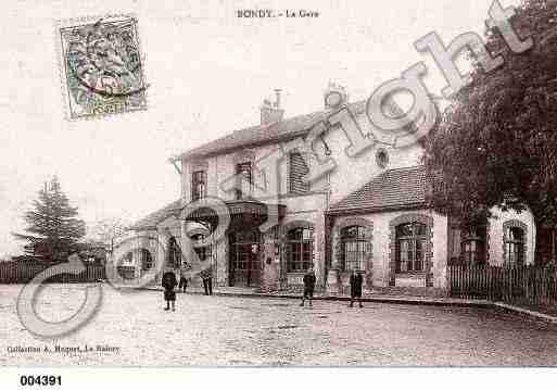 Ville de BONDY, carte postale ancienne