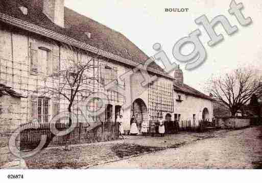 Ville de BOULOT, carte postale ancienne