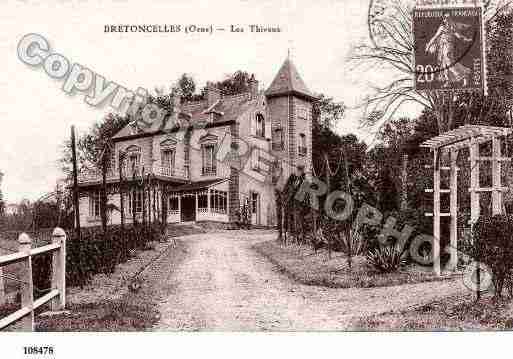 Ville de BRETONCELLES, carte postale ancienne