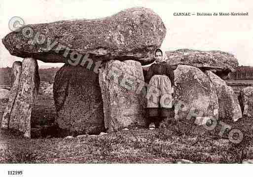 Ville de CARNAC, carte postale ancienne