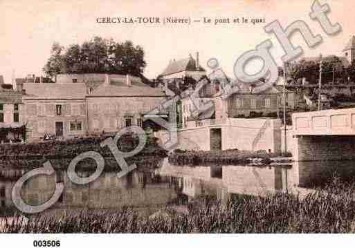 Ville de CERCYLATOUR, carte postale ancienne