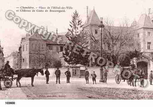 Ville de CHAMBERY, carte postale ancienne