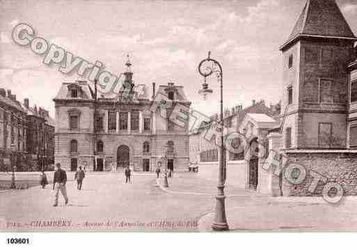 Ville de CHAMBERY, carte postale ancienne