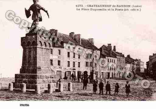Ville de CHATEAUNEUFDERANDON, carte postale ancienne