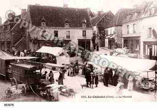 Ville de CHATELET(LE), carte postale ancienne