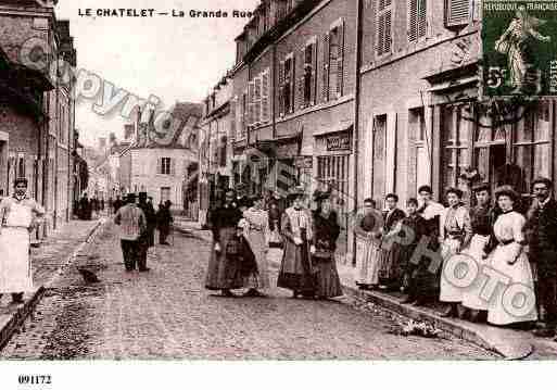 Ville de CHATELET(LE), carte postale ancienne
