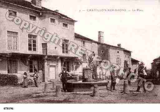 Ville de CHATILLON, carte postale ancienne