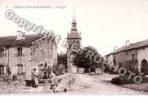 Ville de CHATILLON, carte postale ancienne