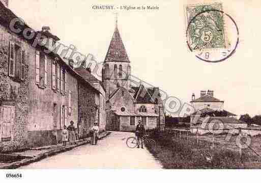 Ville de CHAUSSY, carte postale ancienne