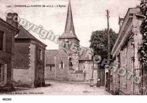 Ville de CHEMIRESURSARTHE, carte postale ancienne