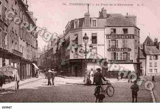 Ville de CHERBOURG, carte postale ancienne