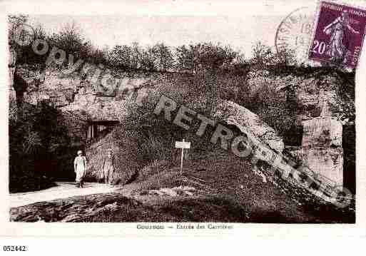 Ville de COURSONLESCARRIERES, carte postale ancienne