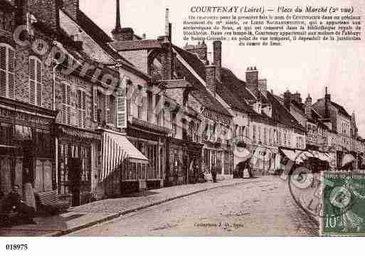 Ville de COURTENAY, carte postale ancienne