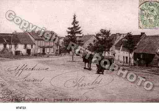 Ville de COURTINE(LA), carte postale ancienne