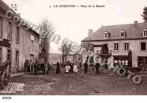 Ville de COURTINE(LA), carte postale ancienne