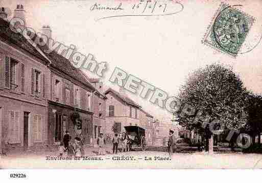 Ville de CREGYLESMEAUX, carte postale ancienne