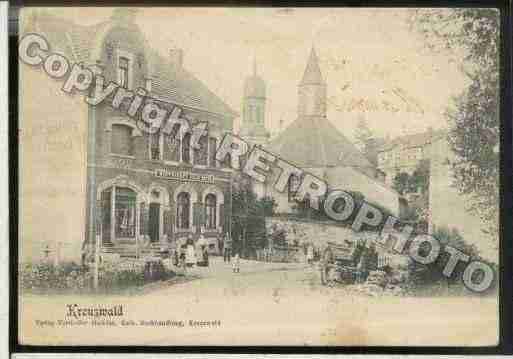 Ville de CREUTZWALD, carte postale ancienne