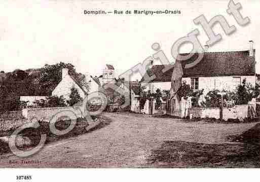 Ville de DOMPTIN, carte postale ancienne