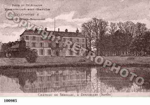 Ville de DOUCELLES, carte postale ancienne