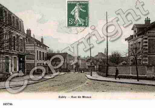 Ville de ESBLY, carte postale ancienne