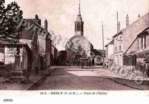 Ville de ESBLY, carte postale ancienne