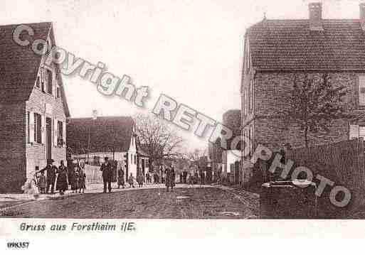 Ville de FORSTHEIM, carte postale ancienne