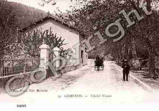 Ville de GEMENOS, carte postale ancienne