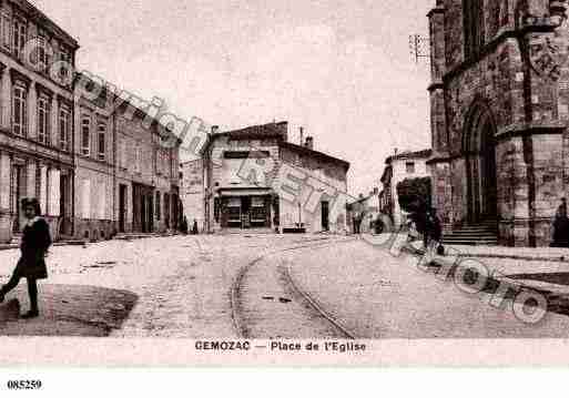 Ville de GEMOZAC, carte postale ancienne