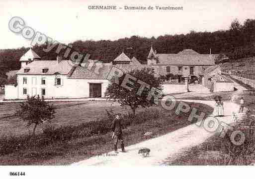 Ville de GERMAINE, carte postale ancienne