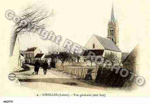 Ville de GIROLLES, carte postale ancienne