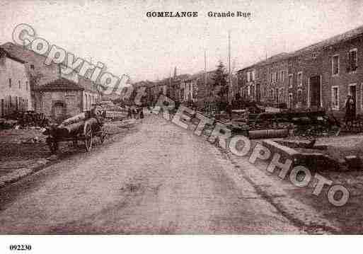 Ville de GOMELANGE, carte postale ancienne Ville de GOMELANGE, carte postale ancienne