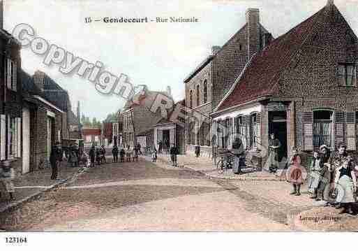 Ville de GONDECOURT, carte postale ancienne