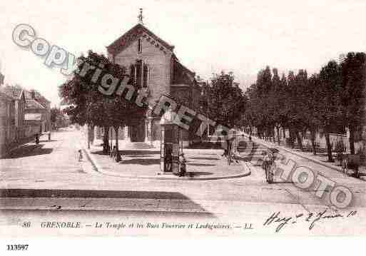 Ville de GRENOBLE, carte postale ancienne