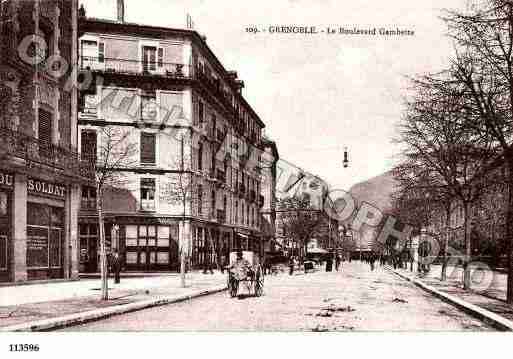 Ville de GRENOBLE, carte postale ancienne