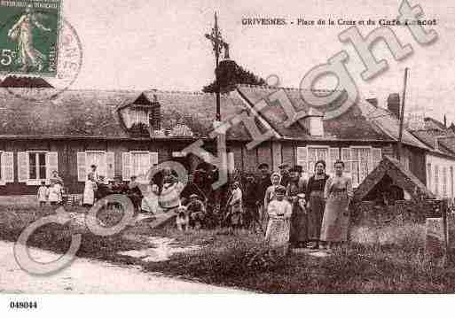 Ville de GRIVESNES, carte postale ancienne