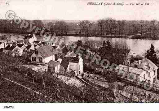 Ville de HERBLAY, carte postale ancienne