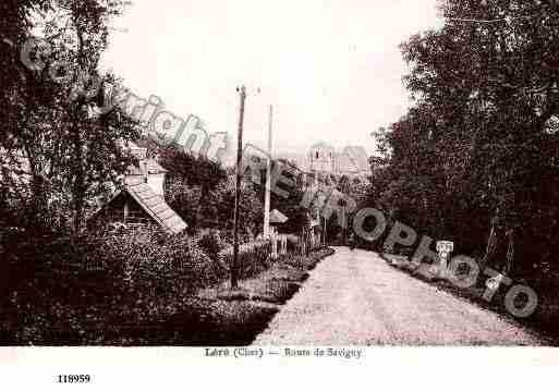 Ville de LERE, carte postale ancienne