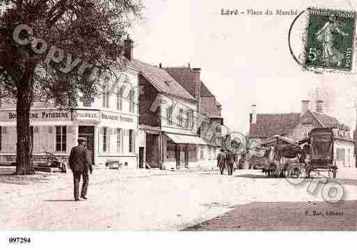 Ville de LERE, carte postale ancienne