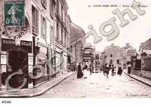 Ville de LIONSURMER, carte postale ancienne