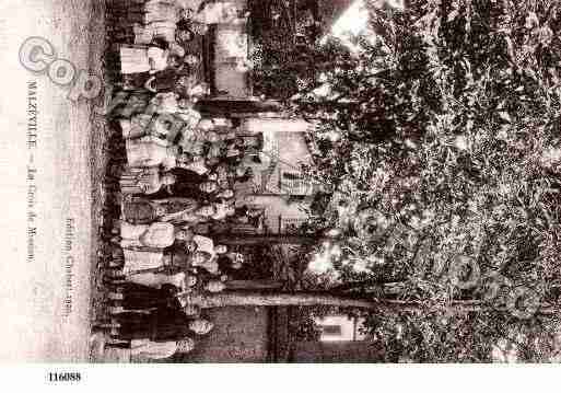 Ville de MALZEVILLE, carte postale ancienne