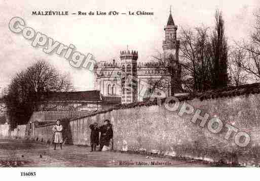 Ville de MALZEVILLE, carte postale ancienne