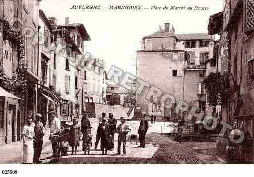 Ville de MARINGUES, carte postale ancienne