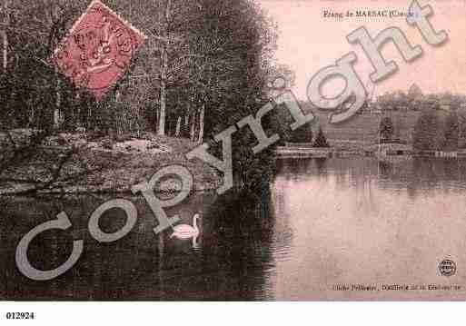 Ville de MARSAC, carte postale ancienne