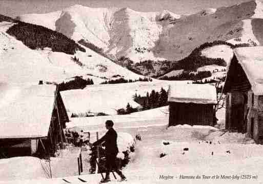 Ville de MEGEVE, carte postale ancienne